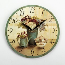Zegar ścienny "kwiaty"