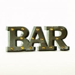 Napis dekoracyjny "bar"
